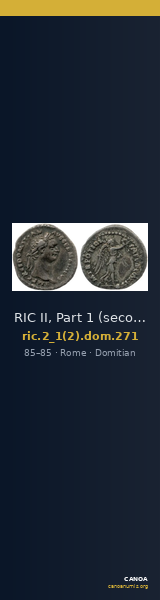 RIC II, Part 1 (second edition) Domitian 271 — CANOA