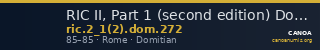 RIC II, Part 1 (second edition) Domitian 272 — CANOA