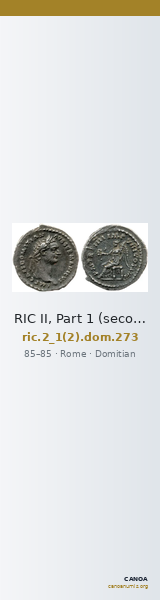 RIC II, Part 1 (second edition) Domitian 273 — CANOA