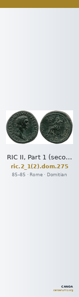 RIC II, Part 1 (second edition) Domitian 275 — CANOA