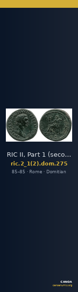 RIC II, Part 1 (second edition) Domitian 275 — CANOA