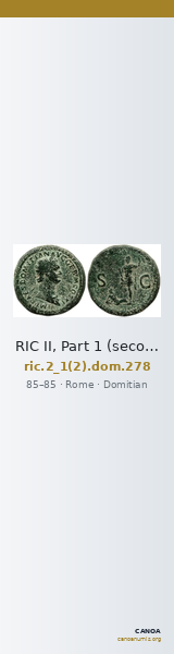 RIC II, Part 1 (second edition) Domitian 278 — CANOA