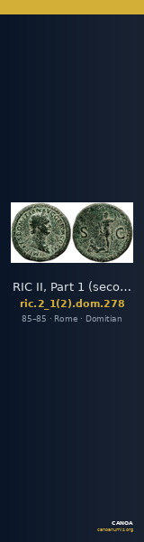 RIC II, Part 1 (second edition) Domitian 278 — CANOA