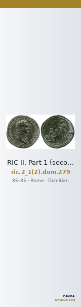 RIC II, Part 1 (second edition) Domitian 279 — CANOA