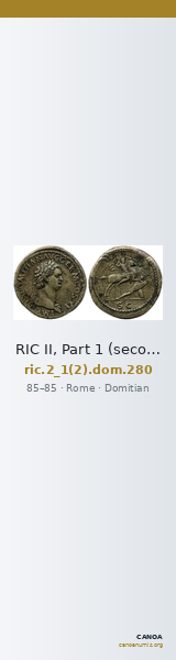 RIC II, Part 1 (second edition) Domitian 280 — CANOA