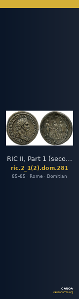 RIC II, Part 1 (second edition) Domitian 281 — CANOA