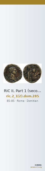 RIC II, Part 1 (second edition) Domitian 285 — CANOA
