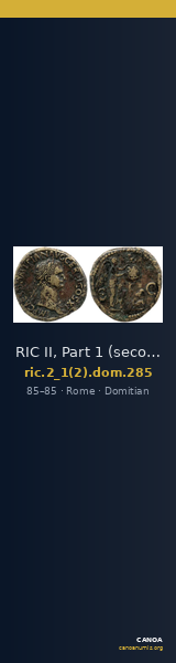 RIC II, Part 1 (second edition) Domitian 285 — CANOA