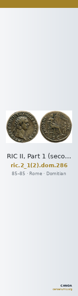 RIC II, Part 1 (second edition) Domitian 286 — CANOA