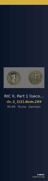 RIC II, Part 1 (second edition) Domitian 289 — CANOA