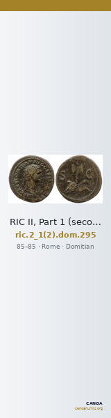 RIC II, Part 1 (second edition) Domitian 295 — CANOA