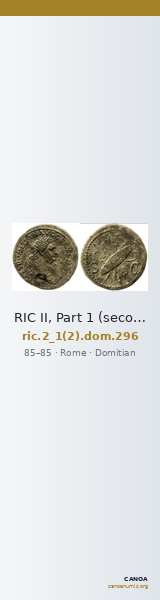 RIC II, Part 1 (second edition) Domitian 296 — CANOA