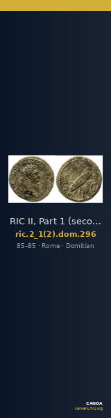 RIC II, Part 1 (second edition) Domitian 296 — CANOA