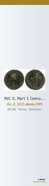RIC II, Part 1 (second edition) Domitian 299 — CANOA