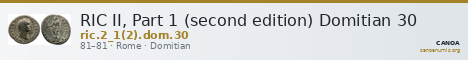 RIC II, Part 1 (second edition) Domitian 30 — CANOA