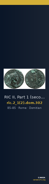 RIC II, Part 1 (second edition) Domitian 302 — CANOA