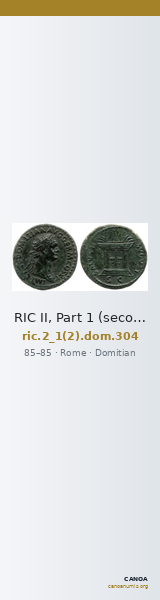 RIC II, Part 1 (second edition) Domitian 304 — CANOA