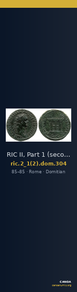 RIC II, Part 1 (second edition) Domitian 304 — CANOA