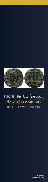 RIC II, Part 1 (second edition) Domitian 305 — CANOA