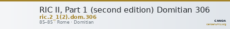 RIC II, Part 1 (second edition) Domitian 306 — CANOA