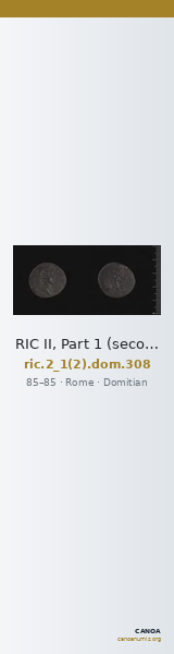 RIC II, Part 1 (second edition) Domitian 308 — CANOA