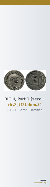 RIC II, Part 1 (second edition) Domitian 31 — CANOA