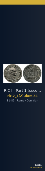 RIC II, Part 1 (second edition) Domitian 31 — CANOA