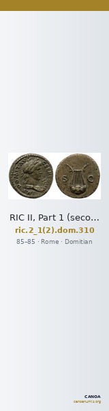 RIC II, Part 1 (second edition) Domitian 310 — CANOA