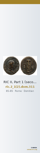 RIC II, Part 1 (second edition) Domitian 311 — CANOA
