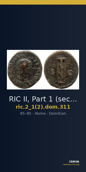 RIC II, Part 1 (second edition) Domitian 311 — CANOA