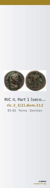 RIC II, Part 1 (second edition) Domitian 312 — CANOA