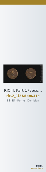 RIC II, Part 1 (second edition) Domitian 314 — CANOA