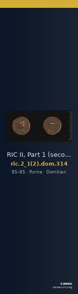RIC II, Part 1 (second edition) Domitian 314 — CANOA