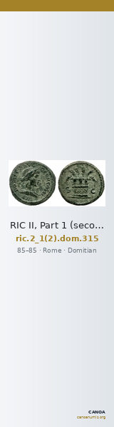 RIC II, Part 1 (second edition) Domitian 315 — CANOA