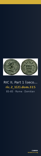 RIC II, Part 1 (second edition) Domitian 315 — CANOA