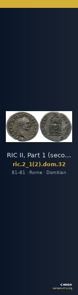 RIC II, Part 1 (second edition) Domitian 32 — CANOA