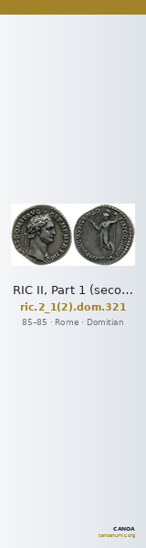 RIC II, Part 1 (second edition) Domitian 321 — CANOA