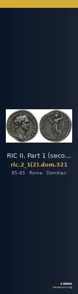 RIC II, Part 1 (second edition) Domitian 321 — CANOA