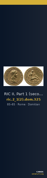 RIC II, Part 1 (second edition) Domitian 325 — CANOA
