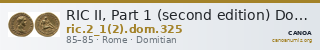 RIC II, Part 1 (second edition) Domitian 325 — CANOA