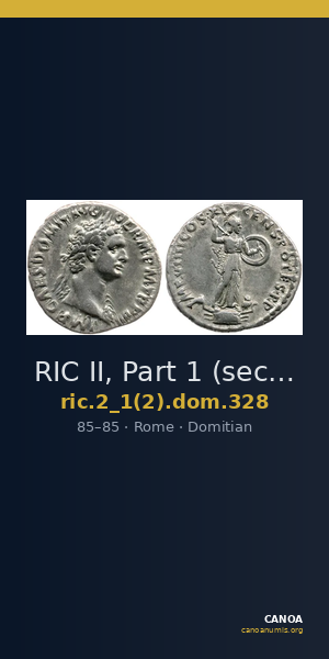RIC II, Part 1 (second edition) Domitian 328 — CANOA