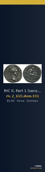 RIC II, Part 1 (second edition) Domitian 331 — CANOA