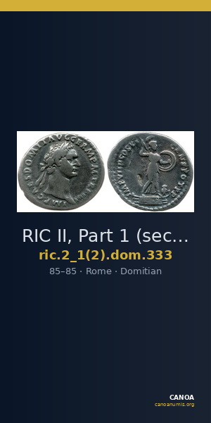 RIC II, Part 1 (second edition) Domitian 333 — CANOA