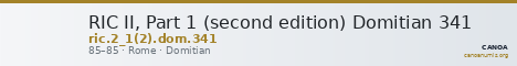 RIC II, Part 1 (second edition) Domitian 341 — CANOA
