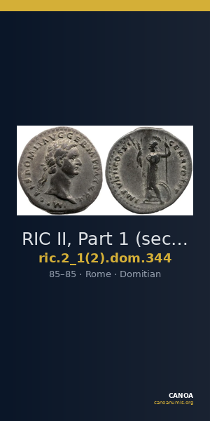 RIC II, Part 1 (second edition) Domitian 344 — CANOA