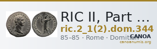 RIC II, Part 1 (second edition) Domitian 344 — CANOA