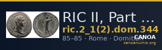 RIC II, Part 1 (second edition) Domitian 344 — CANOA
