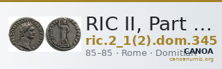 RIC II, Part 1 (second edition) Domitian 345 — CANOA