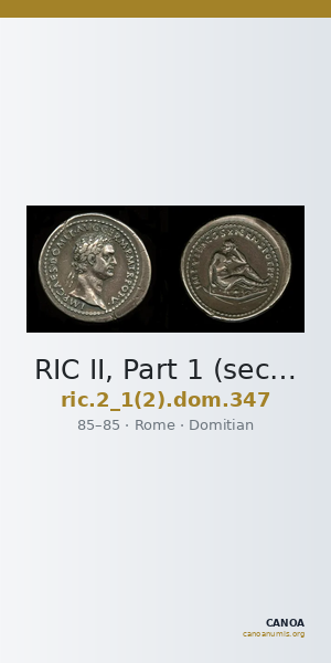 RIC II, Part 1 (second edition) Domitian 347 — CANOA