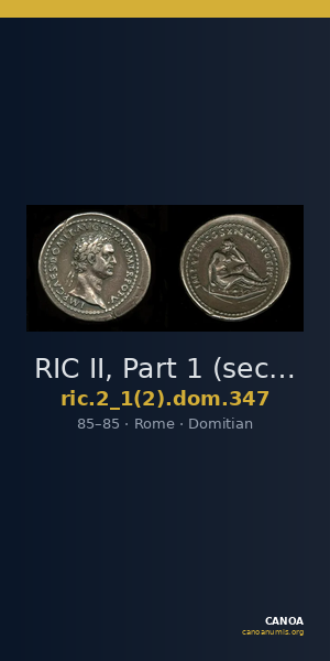 RIC II, Part 1 (second edition) Domitian 347 — CANOA